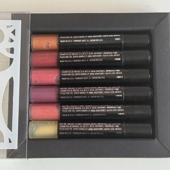 New Mary Kay Mini Assorted 6 Pc Nourishine Plus Lip Gloss Set ~ Travel Size - Picture 1 of 4